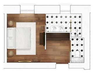 Plan de la chambre Leccia